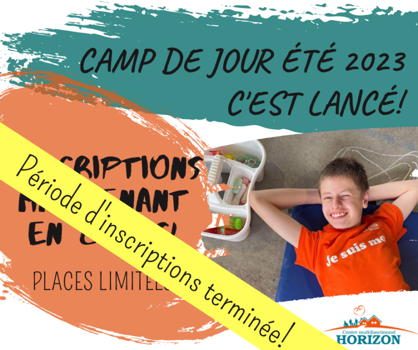 Lancement de la période d'inscriptions pour le camp d'été 2023!